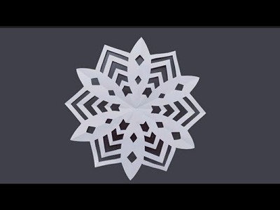 Paper cutting #38 | Paper Snowflake Beautiful Design #PaperCraft