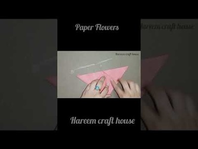 Paper flowers tutorial | paper Craft ideas | Craft #crafts #shorts