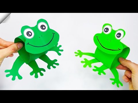 Paper frog - Easy paper crafts - How to make paper toys