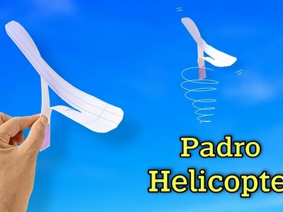 Paper padro helicopter toy (flying), notebook flying helicopter, new paper spinning toy, simple toy