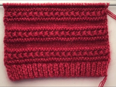 Pretty Knitting Stitch Pattern For Sweaters And Cardigans
