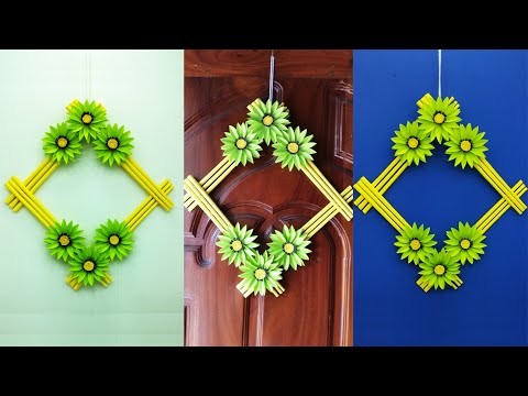 Quick Easy Paper Wall Hanging Ideas | Nice Flower Wall Decor | Home Decoration | DIY Crafts