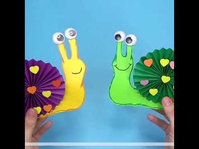 Snails lovers - easy paper crafts