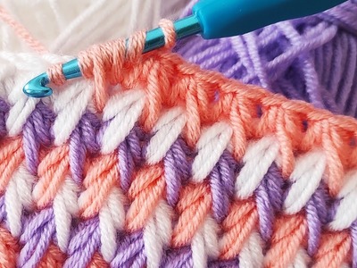 Super Easy crochet baby blanket pattern for beginners ~ 3D Sımple Crochet Blanket Pattern