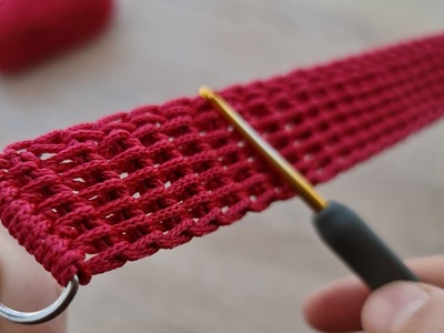 Super Easy Crochet Knitting Belt Bag Handle Making Çok Kolay Tığ İşi Örgü Kemer Çanta sapı Yapımı