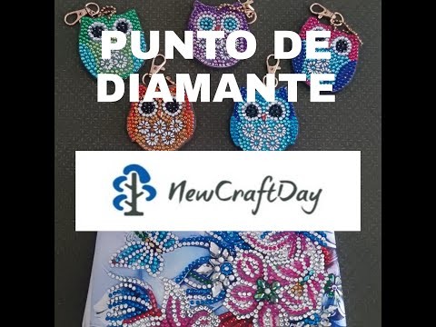 TUTORIAL de PUNTO DE DIAMANTE y resultado final de los productos de NewCraftDay.