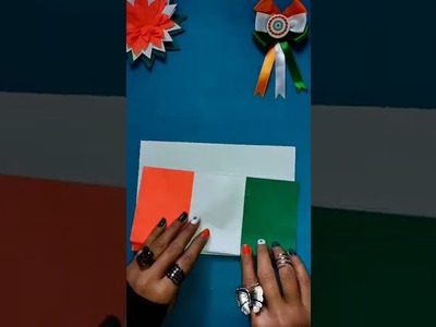 Unique Republic day???????? card ideas | Republic day paper craft | Diy Indian Flag with Paper #shorts