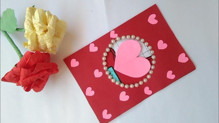 Valentine's Day Card Ideas| Valentine's Day Greeting card Idea | #shorts #kidocrafts #ytshorts