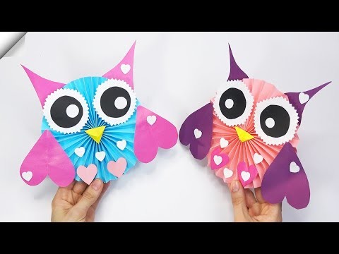 Valentine's day easy crafts | DIY Moving Paper OWL | Easy Paper Crafts