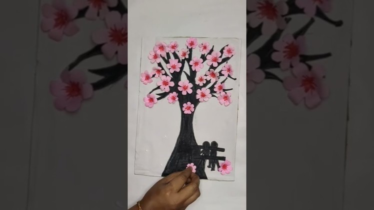 Wall Hanging Paper craft work #wallhangingflowercraftideas #wallhangingpapercraft #wallhanging #diy