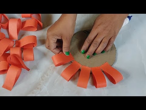 2 easy paper craft idea for home decoration. Diy wall decor. Paper craft. Paper flower wall hanging