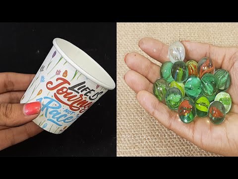 2 SUPERB HOME DECOR IDEAS USING MARBALL STOON AND COFFEE CUPS | DIY CRAFT | BEST OUT OF WASTE