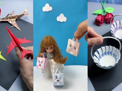 8 Easy Craft Ideas | Diy Origami Craft | School Craft Idea | DIY Crafts | Origami