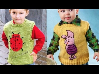 Amazing Hand Knitting Beautiful Sweater Design for Kid's