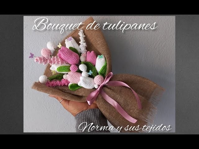 ⚘????Bouquet a crochet de tulipanes #tejidos #crochet #blusasnorma #diadelasmadres