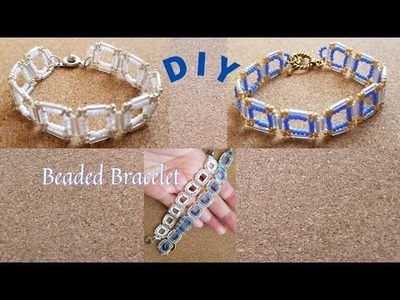 Bugle Bead Bracelet. DIY How to make beaded bracelet. Beaded Jewelry. Pulsera. Braccialetto