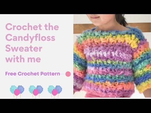 Crochet Chunky Sweater for kids (Quick and Easy No-Sew)