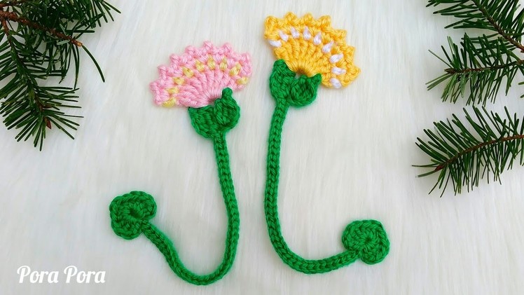 Crochet Flower Bookmark I Scrap Yarn Crochet Projects
