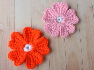 Crochet Flower ||Flower petals love || Tutorial rajut bunga cantik berkelopak hati