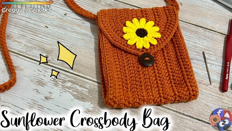 CROCHET “Sunflower” Crossbody Bag | Tutorial