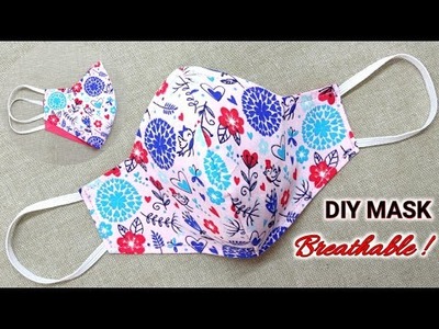 DIY BREATHABLE FACE MASK | Face Mask Sewing Tutorial | How to make mask at home | DIY Mask
