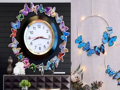DIY butterfly wall decor | crafting | home decor | do it yourself | Craft Angel