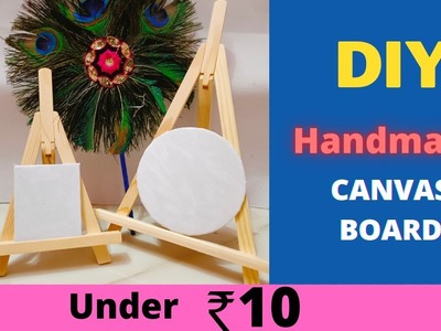 DIY Handmade Canvas Board | #minicanvas ???? #shorts #diy #diycrafts