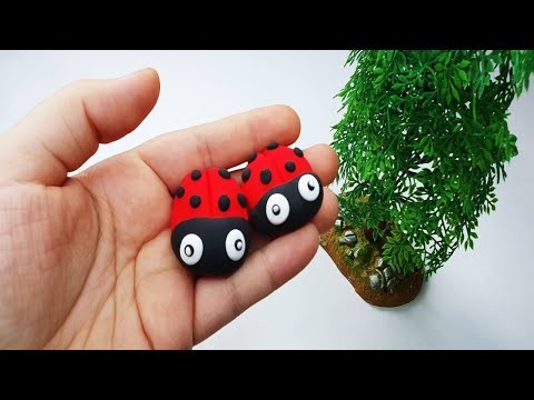DIY How to make A Cute Ladybug from polymer clay | Tutorial For Adults and Children