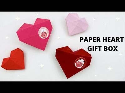 DIY ORIGAMI HEART GIFT BOX. Valentine's Day Surprise Gift Box. Gift Ideas for Valentine's Day