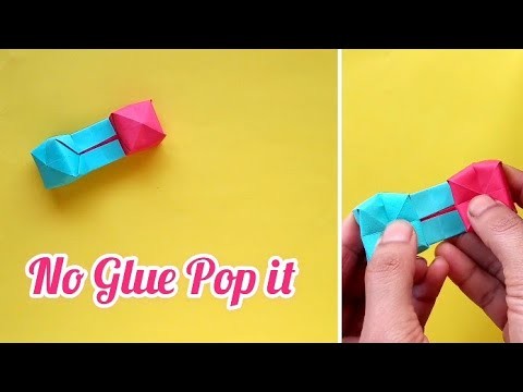 DIY Pop it without glue. How to make a Fidget. Origami Pop it. paper craft. DIY craft#shorts