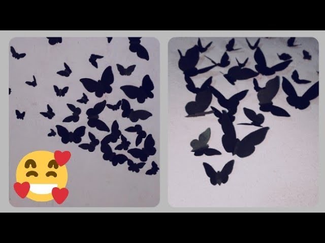 DIY- Wall decor.butterfly ???? home decor ????. paper ????️butterfly cutting ✂️