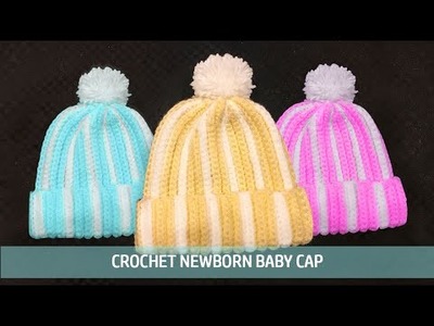 EASY AND FAST CROCHET BABY CAP | BABY HAT | CROCHET FOR BEGINNERS