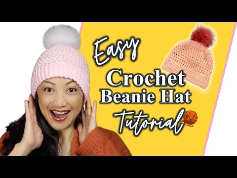 EASY CROCHET BEANIE PATTERN HAT TUTORIAL | Best Items to Sell in Your Knit or Crochet Business ????