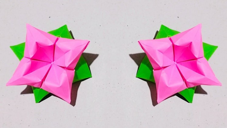 Easy origami flower.simple paper flower.DIY origami.Kusudama.simple craft college #origami#2022