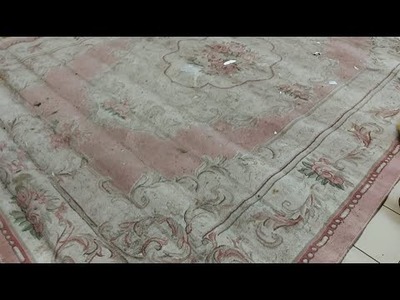 Extra dirty pink carpet in extra long satisfying video: amazing process and great result!