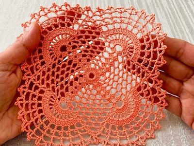 Fantastic Super Beautiful Crochet Table and Bedspread Motif Pattern Tutorial