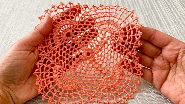 Fantastic Super Beautiful Crochet Table and Bedspread Motif Pattern Tutorial