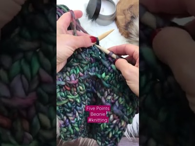 Five Points Beanie #knitting #knittingtutorial #knit