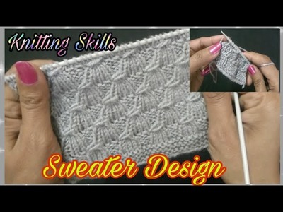 Gents. Ladies Sweater Ke Liye Beautiful Knitting Design In Hindi !! Knitting Skills With Kamal !!