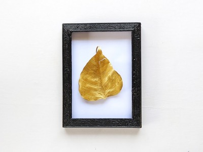 Gold Leaf Wall Hanging Frame | DIY Leaf Wall Art | Home Decoration Craft | Dinesh Arts