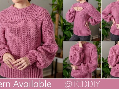 How to Crochet a Sweater | Pattern & Tutorial DIY