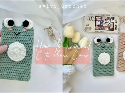 ???? How To Crochet Cute Phone Pouch | Froggy Bear Phone Cover ????