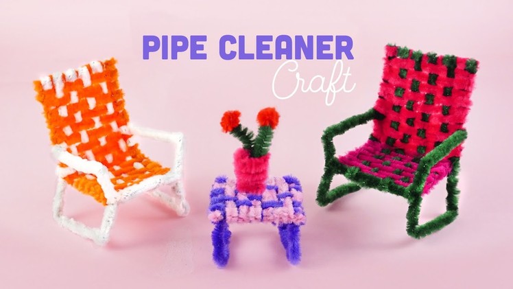 How to make A Simple Chair with Pipe Cleaner - Pipe Cleaner Crafts