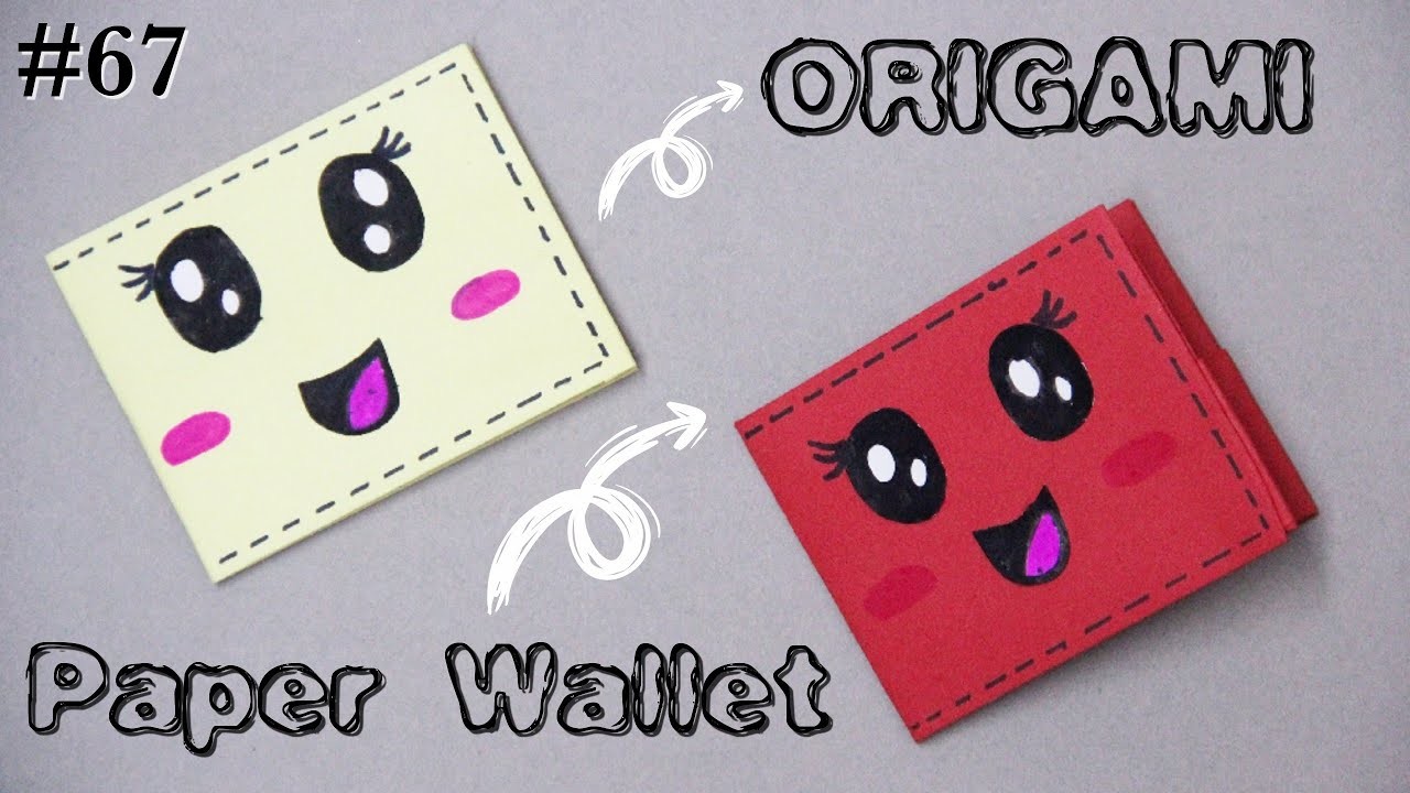How to make cute Origami Paper Wallet Inspired by Tonni Art & Craft 
