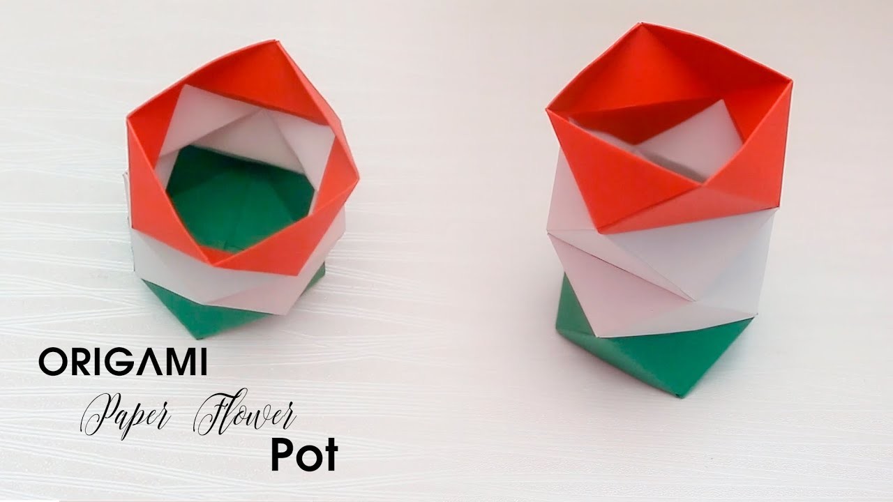 how-to-make-diy-flower-pot-decorative-showpiece-paper-craft-easy