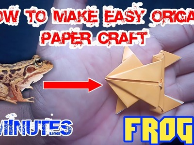 HOW TO MAKE EASY ORIGAMI PAPER CRAFT FROG IZZA ORIGAMI