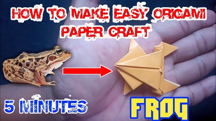 HOW TO MAKE EASY ORIGAMI PAPER CRAFT FROG IZZA ORIGAMI