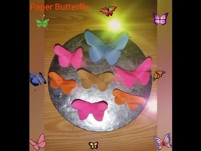 How to make paper Butterfly ????? paper craft#papercraft#paperbutterfly