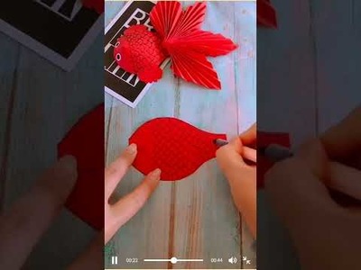 How to make paper fish with paper craft