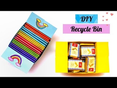 How to make paper Trash Bin | DIY paper Recycle Bin